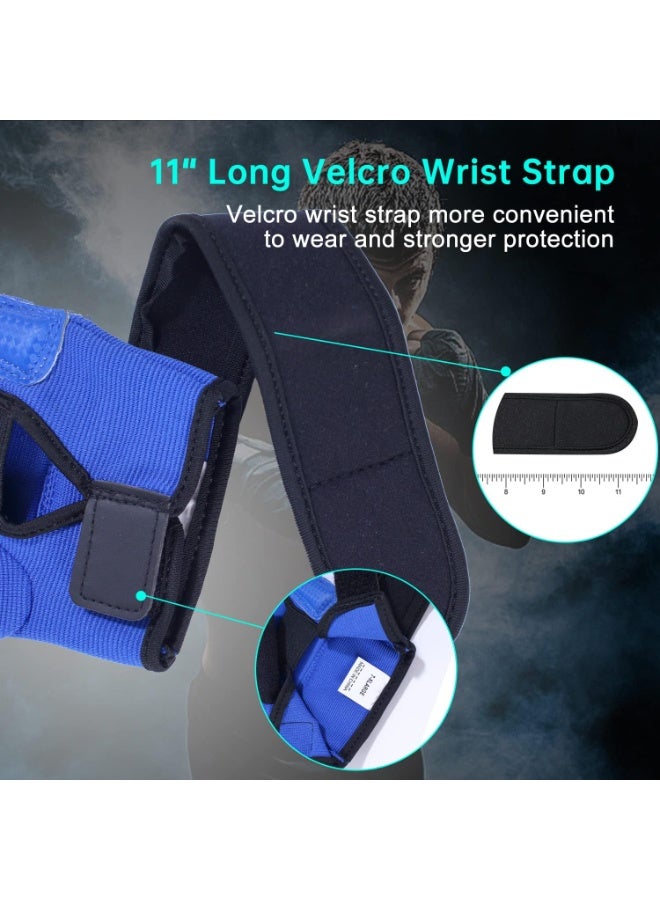 Kickboxing Sparring Gloves MMA Gloves for Men Women Half Finger Boxing Gloves Fighting Gloves Boxing Gloves for Punching Bag Training UFC Gloves for Men Women - Image 4