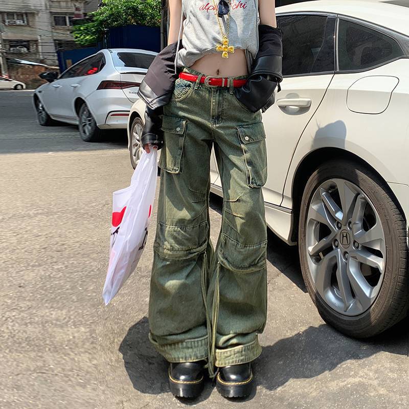 Unisex Classic Denim Jeans Loose Fit Daily Outdoor Wear - Image 1