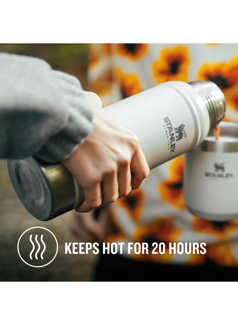 ستانلي Stanley Classic Legendary Bottle 0.75L / 25OZ Ash â€“ BPA FREE Stainless Steel Thermos | Keeps Cold or Hot for 15 Hours | Leakproof Lid Doubles as Cup | Dishwasher Safe | Lifetime Warranty