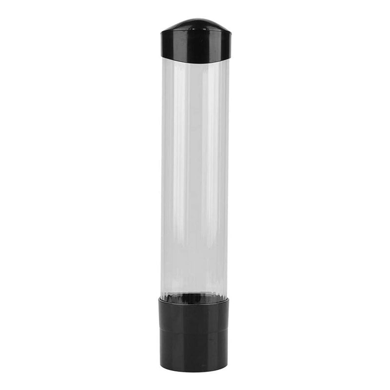 FRENYEAR Wall Mounted Plastic Drinking Water Cup Glass Dispenser Holder Rack and Storage Black - Image 2