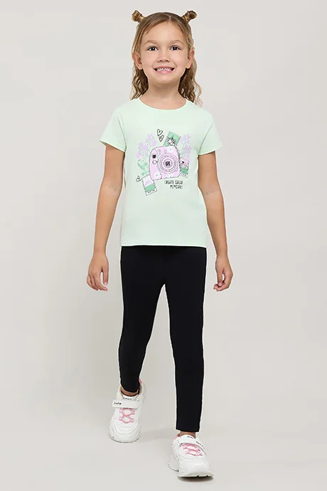 R&B Solid Jeggings with Elastic Waist