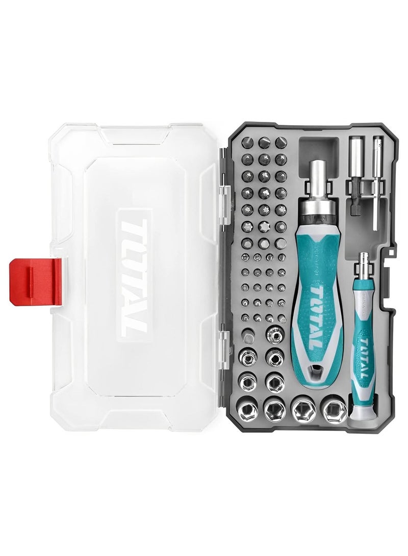 Total TACSD30556 55pcs Screwdriver Bits Set