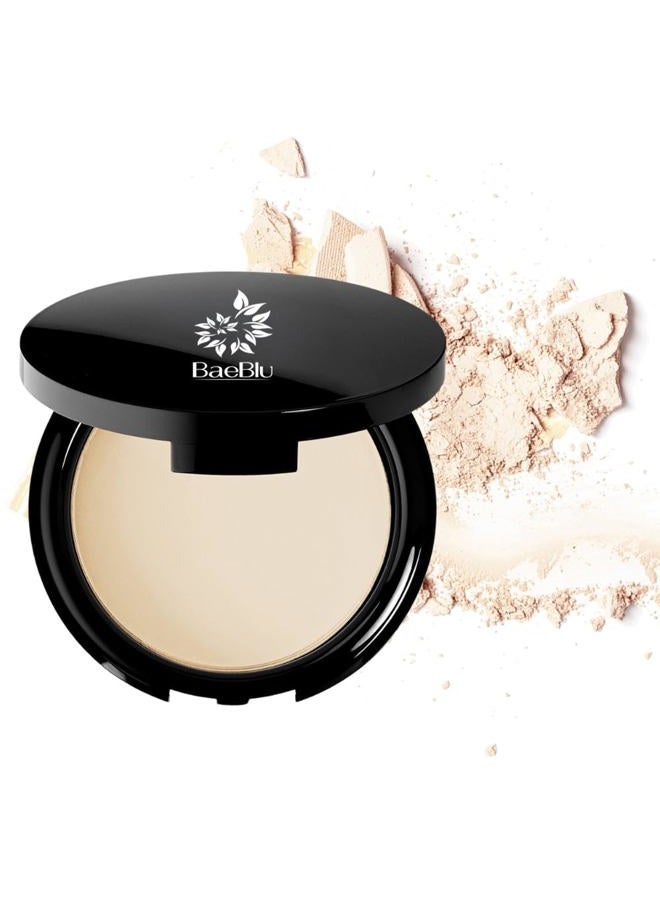 BaeBlu Organic Setting Powder, Extend Makeup Wear Time, Minimize Oil and Pores, Invisible Light - Image 1