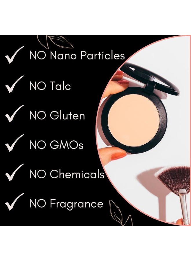 BaeBlu Organic Setting Powder, Extend Makeup Wear Time, Minimize Oil and Pores, Invisible Light - Image 4