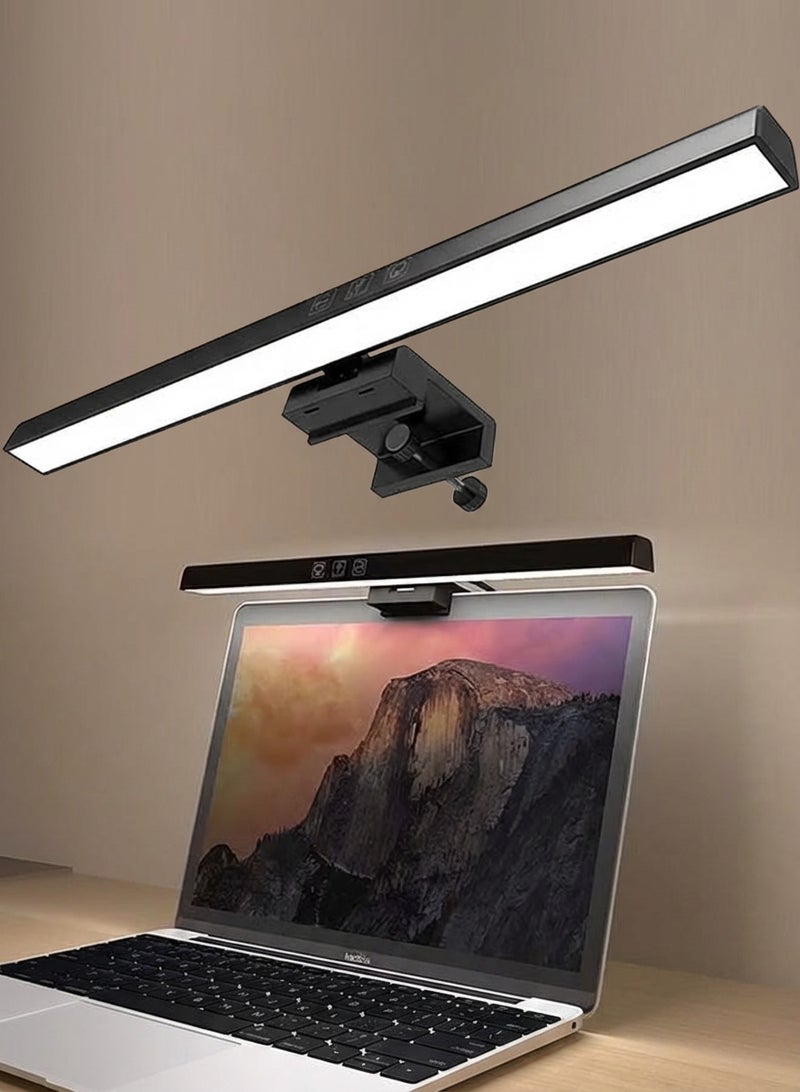 Fullight LED Monitor Light Bar, USB Powered Computer Screen Lamp with 3 Lighting Modes, Adjustable Brightness & Touch Control, Ideal for Desk, Gaming, Office – 83×30×330 mm - Image 1