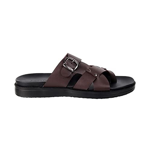 Metro Men Brown Leather Thong Slipper | Chappal | Open Sandal UK/9 EU/43 (16-816) - Image 3