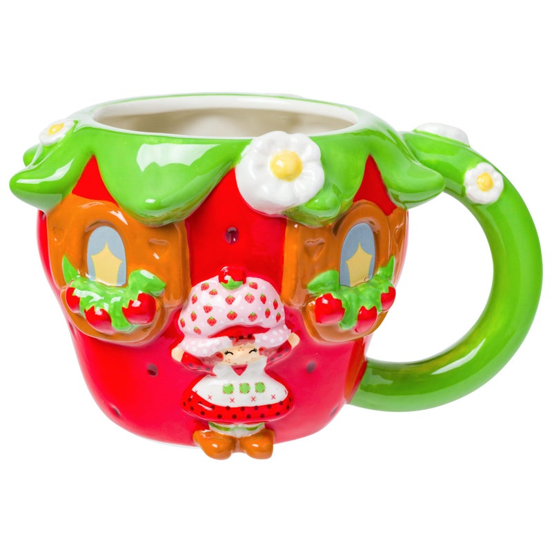 Silver Buffalo Strawberry Shortcake Vintage Cake Ceramic 3D Sculpted Mug, 20 Ounces - Image 1