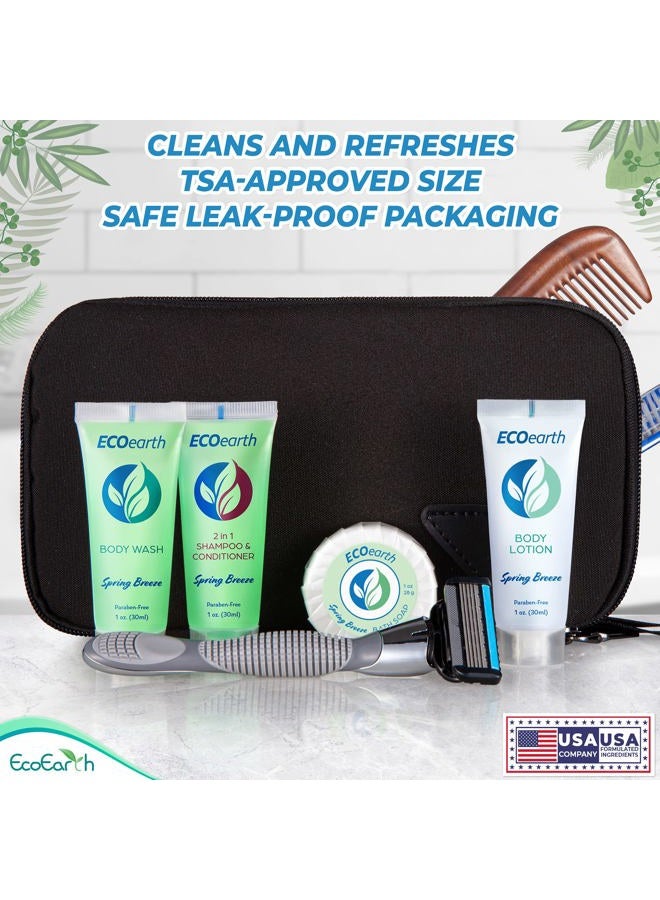EcoEarth Travel Size Body Wash (1 fl oz, 100 PK, Spring Breeze), Delight Your Guests with a Revitalizing and Refreshing Hotel Body Wash, Quality Mini and Small Size Guest Hotel Toiletries in Bulk - Image 5