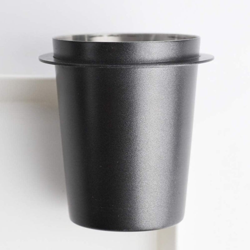 SYCOOVEN 58mm Coffee Dosing Cup Stainless Steel Espresso Coffee Dosing Cup Coffee Powder Feeder Part Coffee Grinder Powder Cup For Coffee Tamper Espresso Coffee Machine ToolsBlack - Image 2