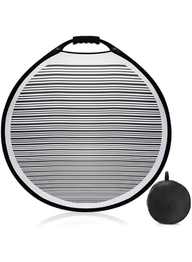 Arabest Dent Reflector Board, 31.5 Inch Foldable Lined Striped Dent Board with Bag, Portable Flexible PDR Lined Light Reflector Panel Dent Remover Tool for Car Vehicle Door Scratch - Image 1