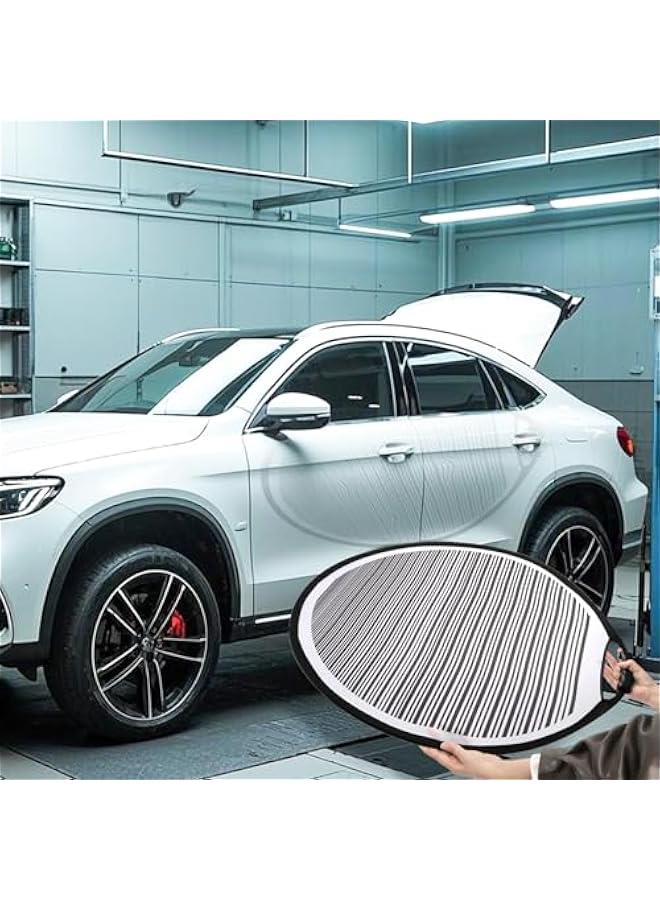 Arabest Dent Reflector Board, 31.5 Inch Foldable Lined Striped Dent Board with Bag, Portable Flexible PDR Lined Light Reflector Panel Dent Remover Tool for Car Vehicle Door Scratch - Image 2