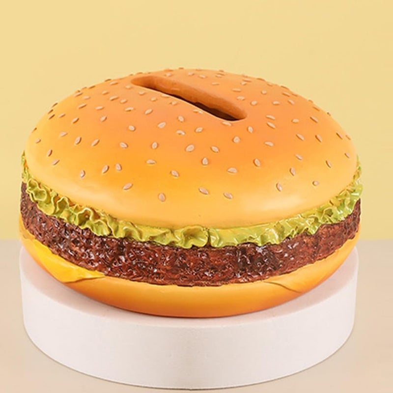 Tissue Box Holder Burger Shape Napkin Dispenser Cover Case for Home Kitchen Dining Table Car Office Decor - Image 2