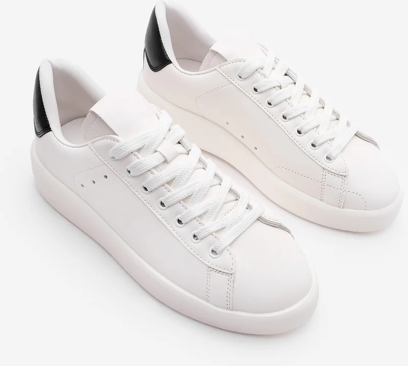 MARJIN Women's Sneaker Thick Sole Lace-Up Sports Shoes Dopre