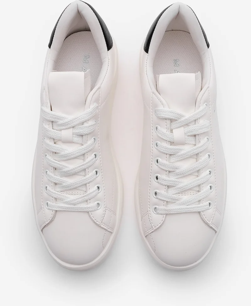 MARJIN Women's Sneaker Thick Sole Lace-Up Sports Shoes Dopre