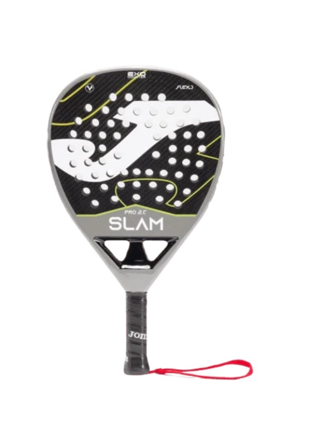 Joma Padel Racket Slam Pro light gray black - Image 1