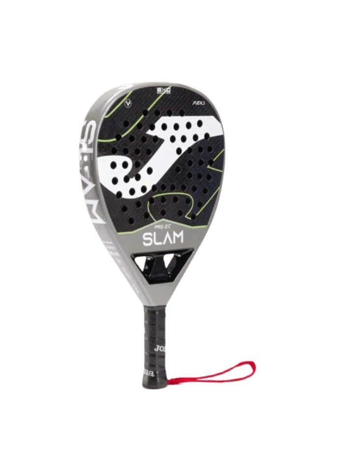 Joma Padel Racket Slam Pro light gray black - Image 2