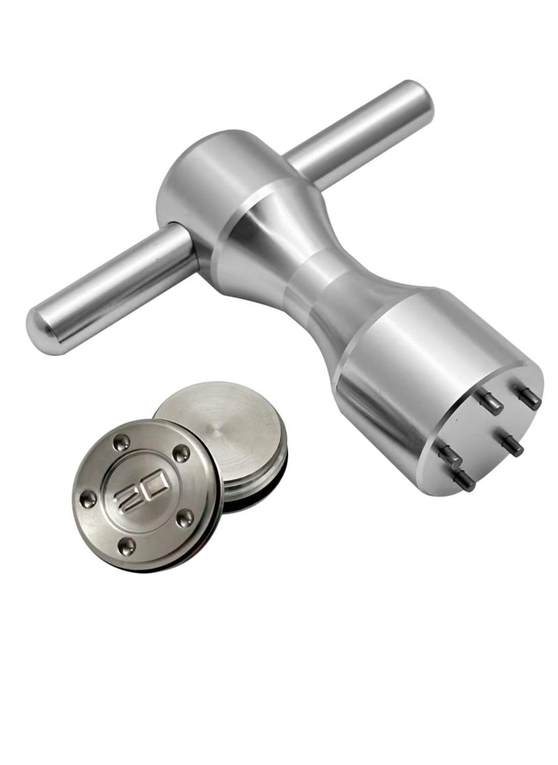 Excefore Golf Putter Weights, 20g Golf Weights Wrench Kit, 5 Pin Sports Golf Club Wrench Tool, Golf Wrench Driver Tool, Golf Weights, Durable, Compact for Golf Clubs  - Image 5