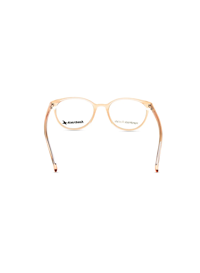 fastrack Orange Round  Rimmed Eyeglasses