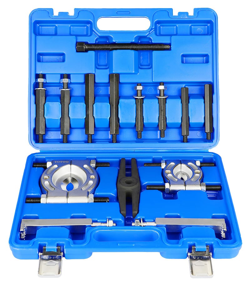 YOTOO Bearing Puller Set, 5 Ton Capacity Bearing Separator Kit with 2" and 3" Jaws, Wheel Hub Axle Puller Set, Heavy Duty Bearing Splitter Tool Kit with Case, Blue - Image 1