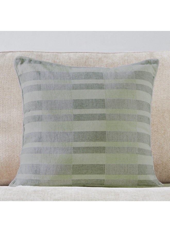 Home Box Artist Verde Yarn Dyed Box Filled Cushion 50 x 50 cm  - Image 1