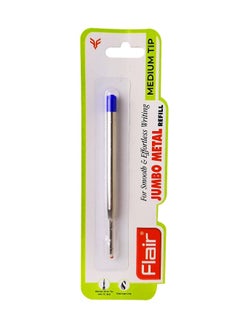 Flair Jumbo Metal Medium Tip Refill For Smooth and Effortless Writing 10 pcs, Blue  - Image 1