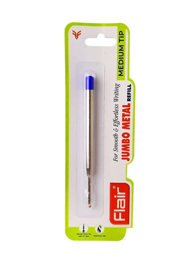 Flair - Jumbo Metal Medium Tip Refill For Smooth and Effortless Writing 10 pcs, Blue - Image 1