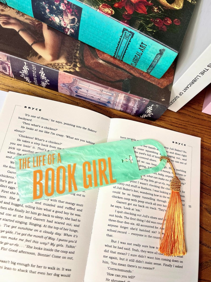CuddleJunk The Life of A Book Girl Bookmark, Showgirl Inspired Acrylic Bookmarks for Book Lovers, ERAS Tour Gifts - Image 4