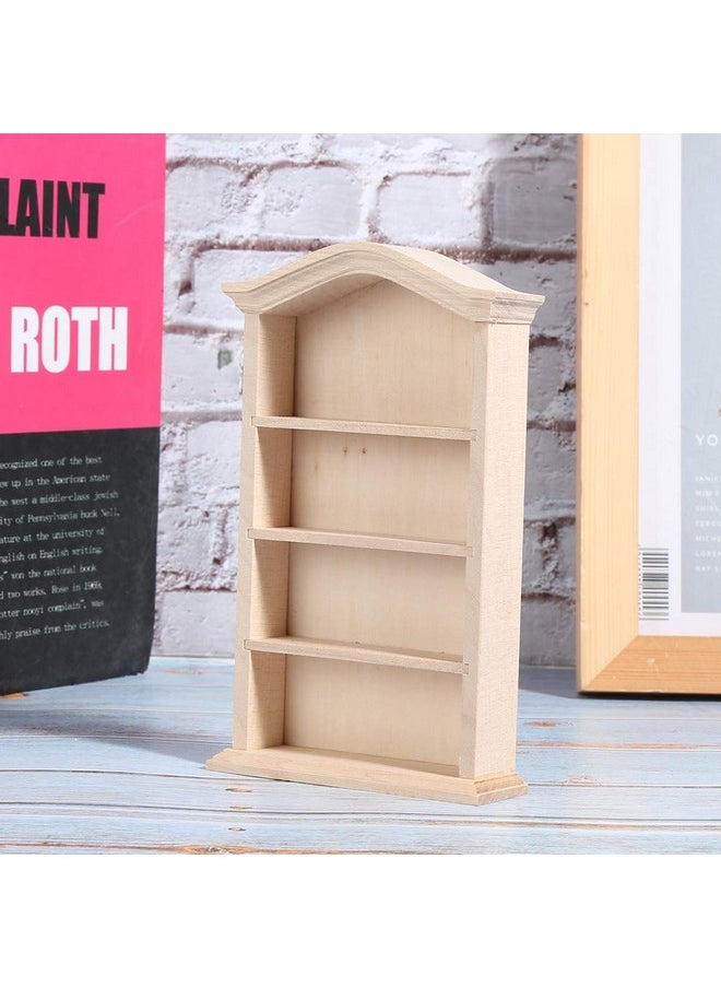 Zerodis 1:12 Miniature Doll Furniture Wooden Dollhouse Miniature Simulated Bookshelf Model For Dolls Diy Dollhouse Furniture Accessory Furniture Toy Decoration Accessory For Dollhouse(Bookshelf)  - Image 5
