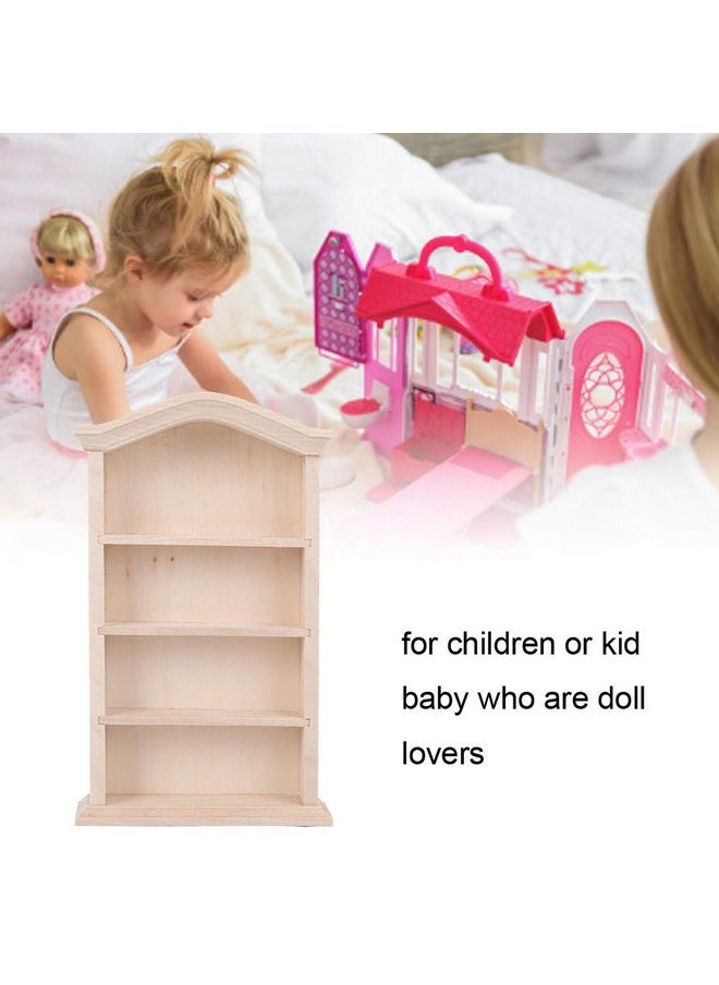 Zerodis 1:12 Miniature Doll Furniture Wooden Dollhouse Miniature Simulated Bookshelf Model For Dolls Diy Dollhouse Furniture Accessory Furniture Toy Decoration Accessory For Dollhouse(Bookshelf)  - Image 3