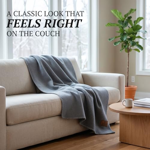 Whispering Winds 100% Wool Blanket, Soft, Warm, Thick - 62"x 84" Twin Large Size Blanket for Bed, Couch, Home, Camping, Outdoors, Survival - Image 3