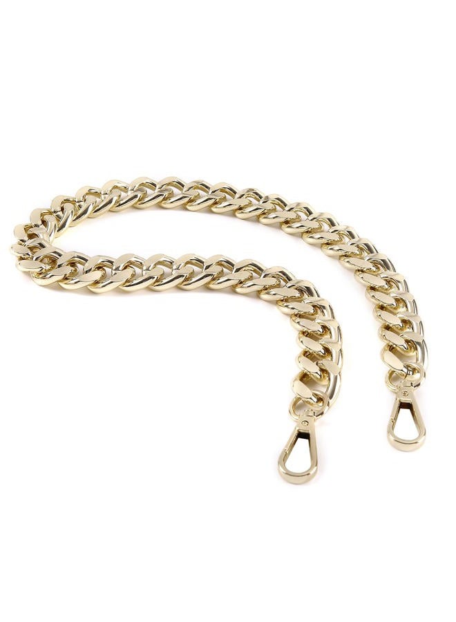 Yichain 25 Inch Trendy Chunky Metal Chain Purse Handle Shoulder Strap Replacement for Handbag (Light Gold) - Image 1