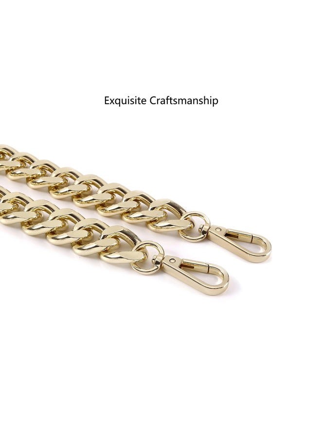 Yichain 25 Inch Trendy Chunky Metal Chain Purse Handle Shoulder Strap Replacement for Handbag (Light Gold) - Image 4