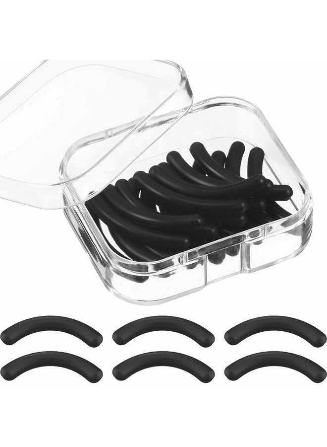 Zhehao Eyelash Curler Refill Eyelash Curler Pad Silicone Rubber Curler Replacement Refill Pad for Universal Lash Curler with Clear Storage Box - Image 1