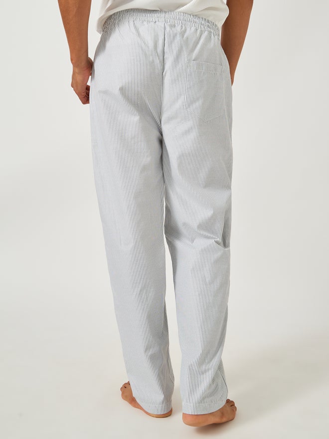 ستايلي بنطلون بيجاما مخطط منسوج بخصر برباط - Image 5