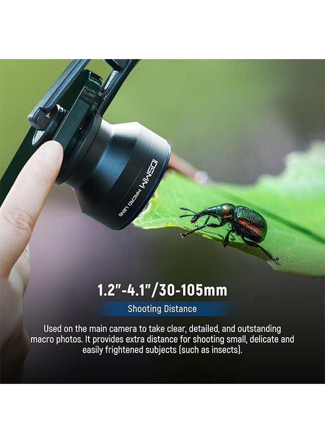 NEEWER 105mm Macro Lens with 17mm Thread Phone Lens Clip  67mm Filter Adapter Ring, Suitable for Mobile Macro Photography, LS-26 PRO - Image 5