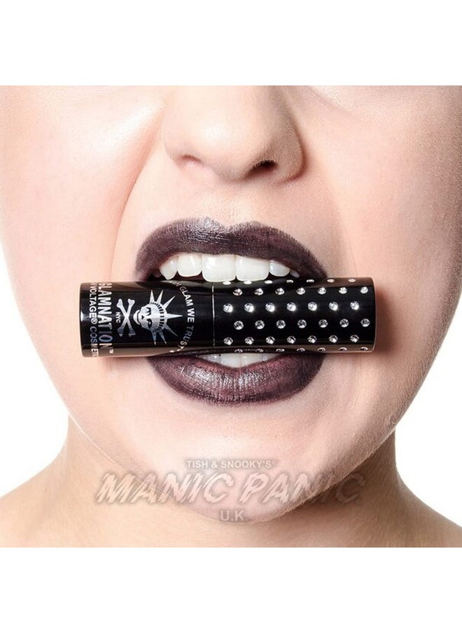 Manic Panic Raven Lethal Lipstick Creamtones Creamy Semi Matte Lipstick For Black Lip Color Crueltyfree Moisturizing Lipstick For Soft Lips (.35Oz)  - Image 4