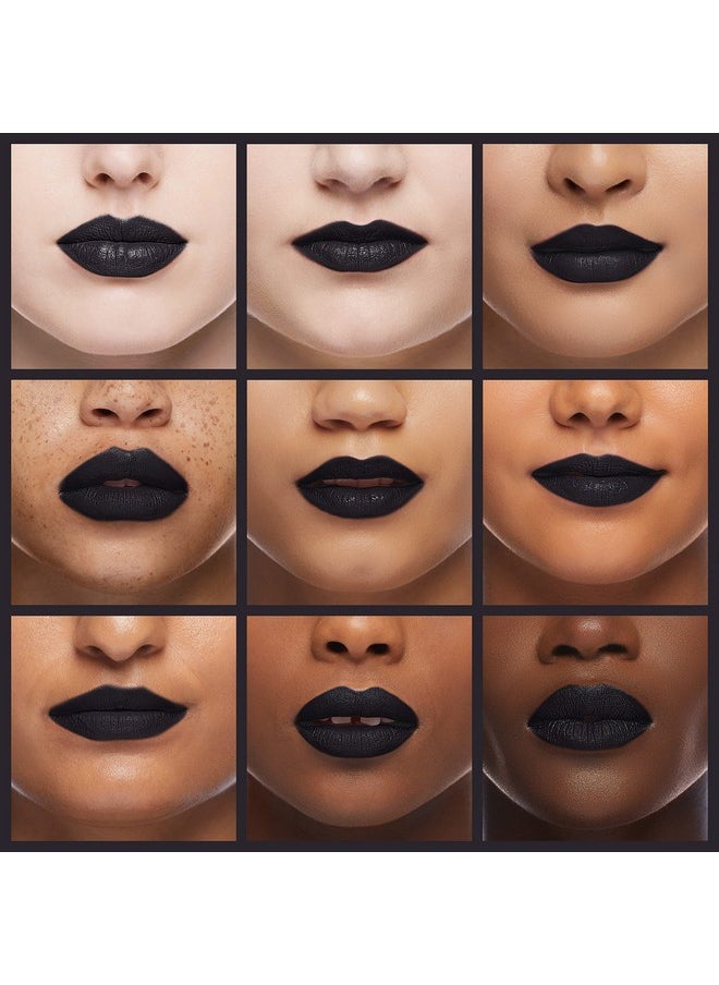 Manic Panic Raven Lethal Lipstick Creamtones Creamy Semi Matte Lipstick For Black Lip Color Crueltyfree Moisturizing Lipstick For Soft Lips (.35Oz)  - Image 5