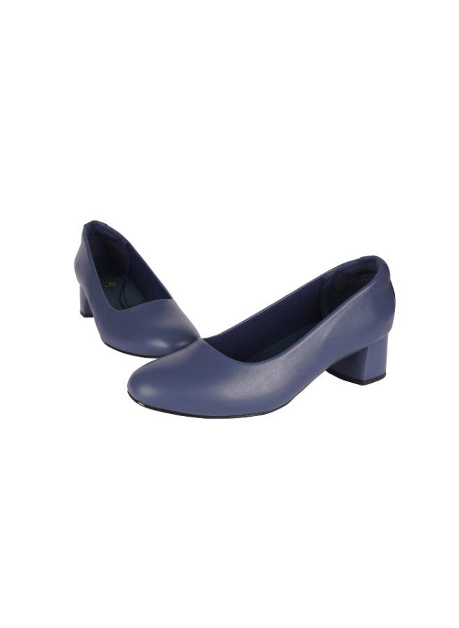 Michelle Morgan - Michelle Morgan Ladies Court Shoes 219JT507 Navy - Image 1