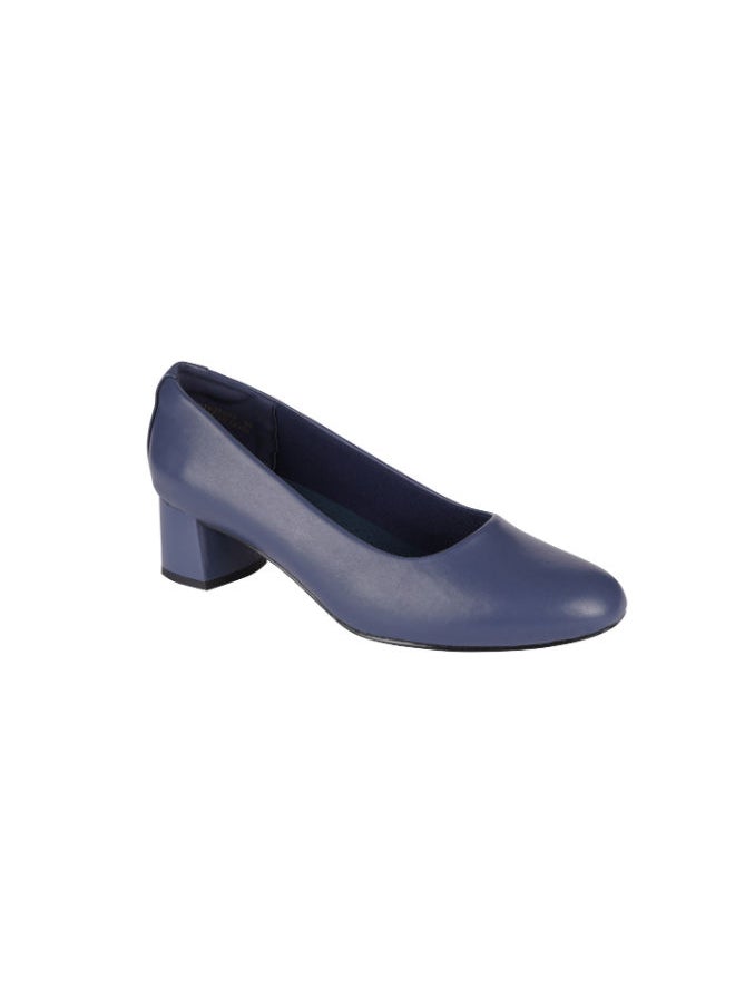 Michelle Morgan - Michelle Morgan Ladies Court Shoes 219JT507 Navy - Image 1