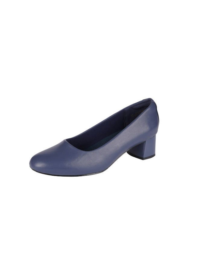 Michelle Morgan - Michelle Morgan Ladies Court Shoes 219JT507 Navy - Image 1
