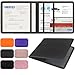 LumiMokki Car Registration and Insurance Holder Leather Registration and Insurance Card Holder Vehicle Glove Box Organizer For Documents Cards License Black - Image 2