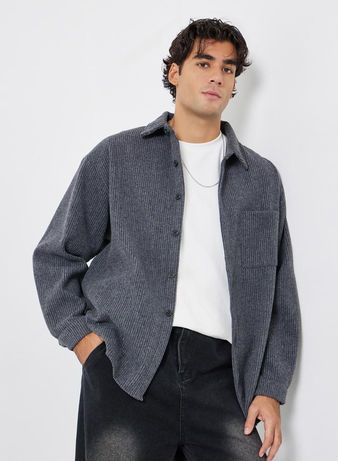 ستايلي جاكيت كوردروي بأزرار - Image 1