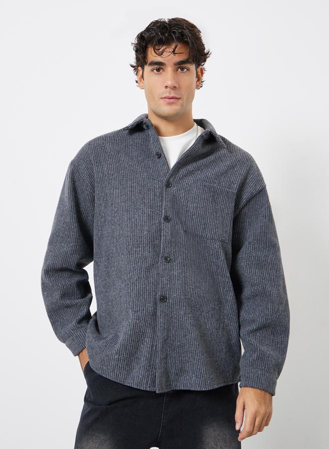 ستايلي جاكيت كوردروي بأزرار - Image 3