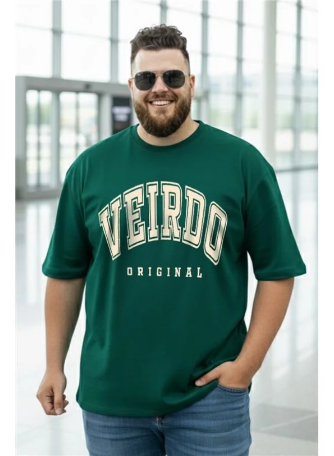 فيردو Veirdo Men’s Oversized , Plus Size  & Regular Fit T-Shirt | Premium Cotton Casual Tee