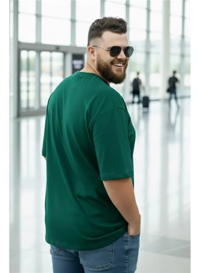 فيردو Veirdo Men’s Oversized , Plus Size  & Regular Fit T-Shirt | Premium Cotton Casual Tee
