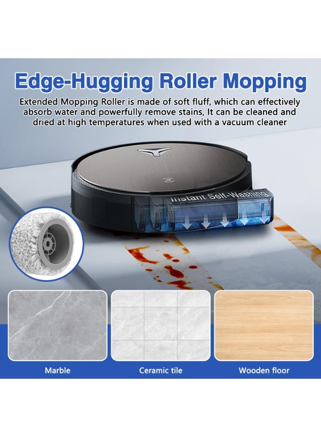 عدة إكسسوارات مكونة من 15 قطعة لمكنسة Ecovacs Deebot X11 OmniCyclone/X11 Pro/X11 Pro Omni/X11، قطع غيار، فرشاة رئيسية واحدة، 2 أسطوانة ممسحة، 6 فراشي جانبية، 4 فلاتر HEPA، 2 أدوات تنظيف - Image 5