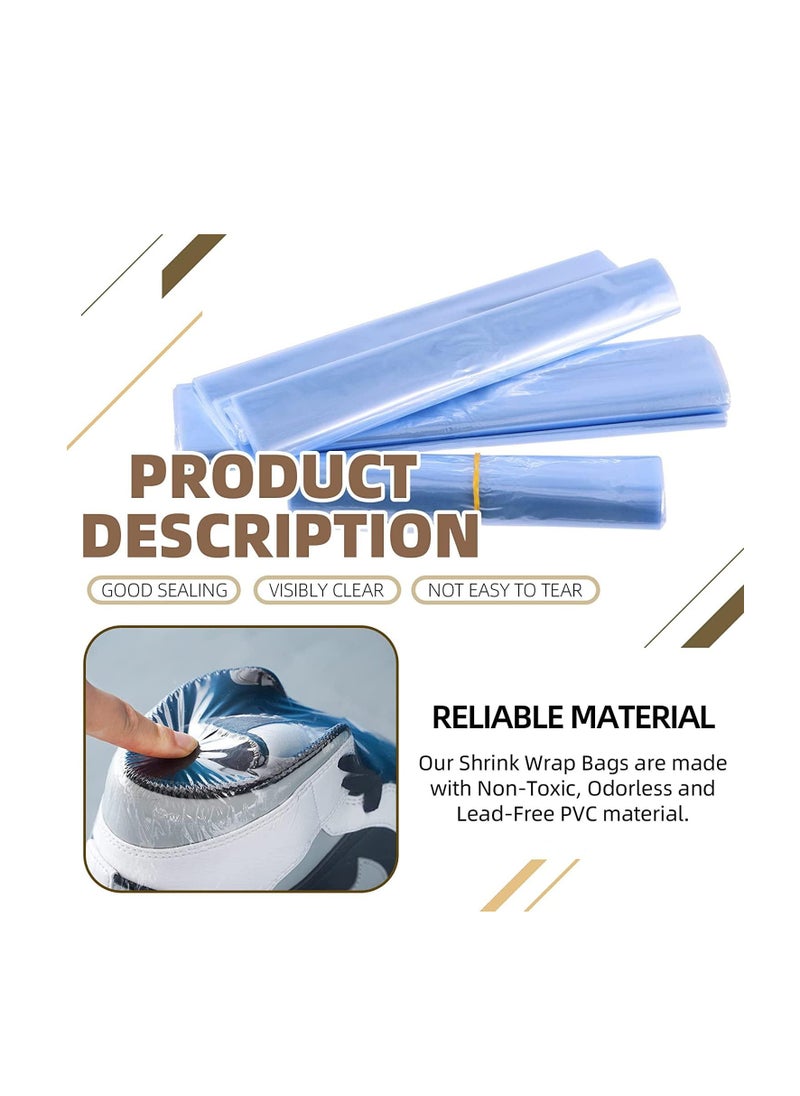 Generic Shrink Wrap Bags, PVC Clear Heat Sealer Bags, Seal Wrapping Supplies, Waterproof Odorless and Transparent, for Shoes Storage, Gifts, Remote Control, Books, DIY Crafts Packaging, 50pcs (30 * 50cm)  - Image 3