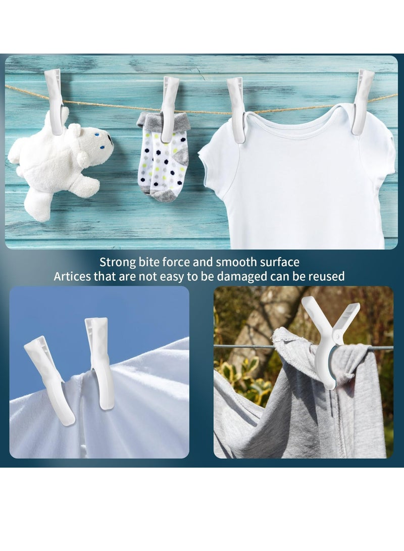 Oasisgalore 8 Pack Towel Clips for Beach Chairs，Beach Towel Holder Clips for Clothes Pool Boat  - Image 5