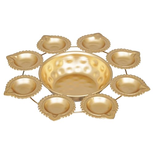 Webelkart Diya Shape Flower Decorative Urli Bowl for Home Decor Bowl for Floating Flowers and Tea Light Candles Home,Office and Table Decor| Decorative Items for Home (Designs-1) - Image 4