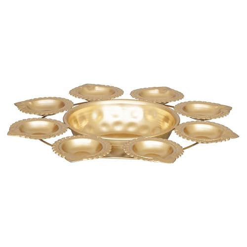 Webelkart Diya Shape Flower Decorative Urli Bowl for Home Decor Bowl for Floating Flowers and Tea Light Candles Home,Office and Table Decor| Decorative Items for Home (Designs-1) - Image 5